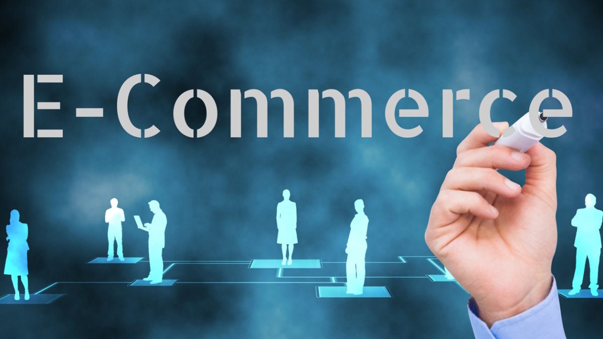 E-commerce,,Write,By,Business,Hand.